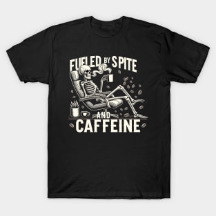 Special 'Fueled by Spite and Caffeine' Design T-Shirt